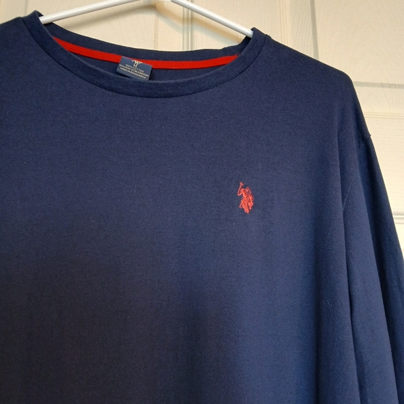 US. Polo Assn. Size Medium Navy Blue Cotton Longsleeve (M) - Picture 7 of 10